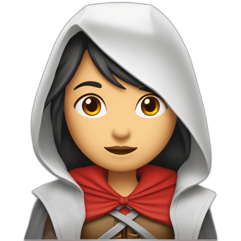 red-ridding-hood-with-long-black-strait-hair-with-white-break emoji