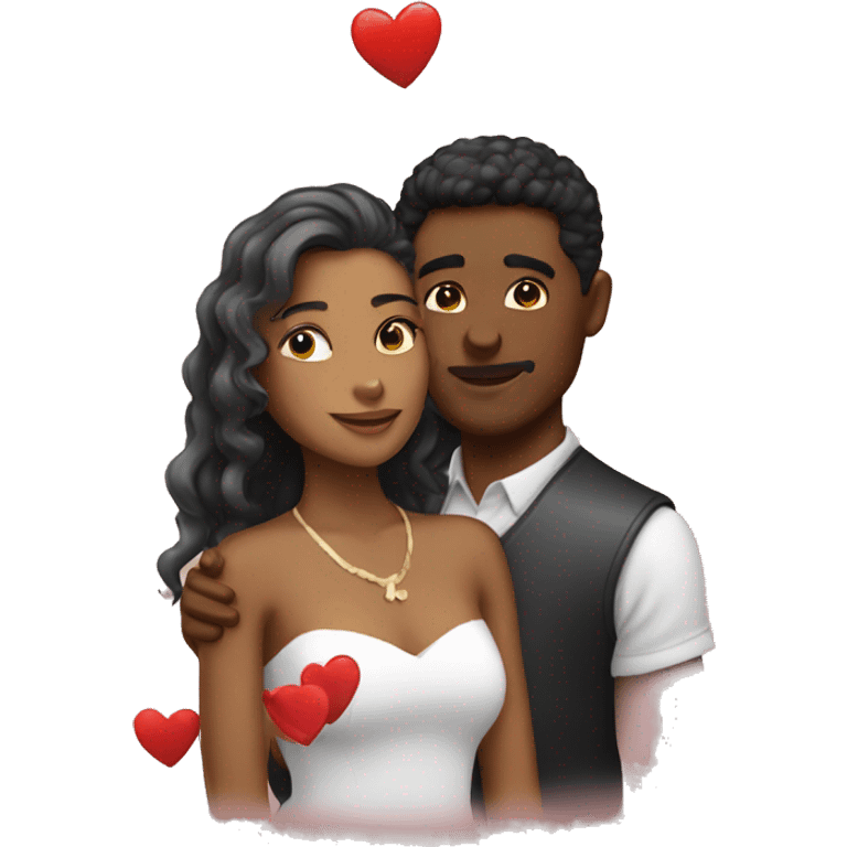 Love with love emoji