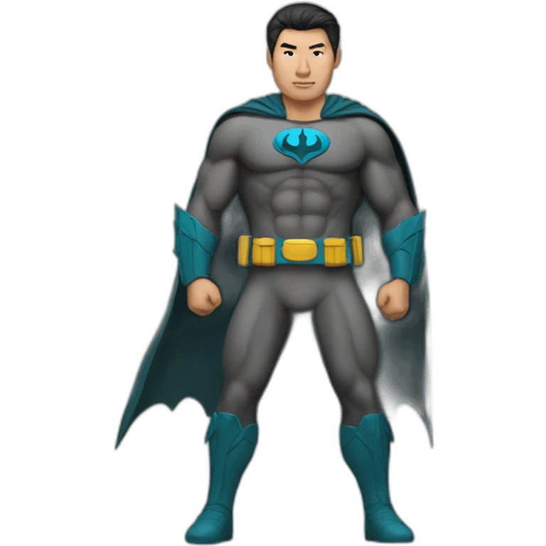 SuperHero Kazakh man likebatman emoji