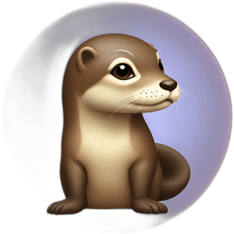 Loutre sur tortu sur cheval emoji