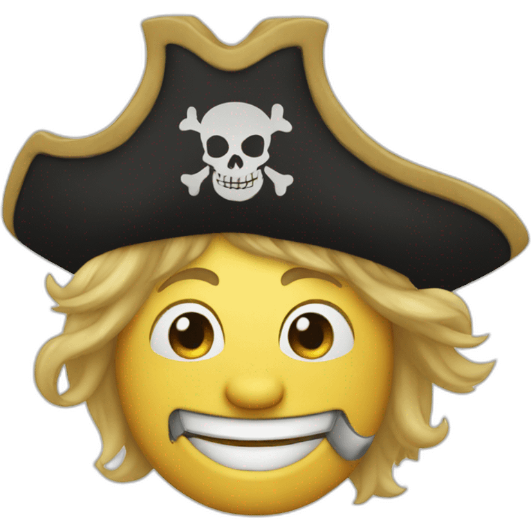 happy pirate emoji