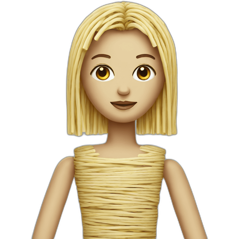 doll made out of straws emoji