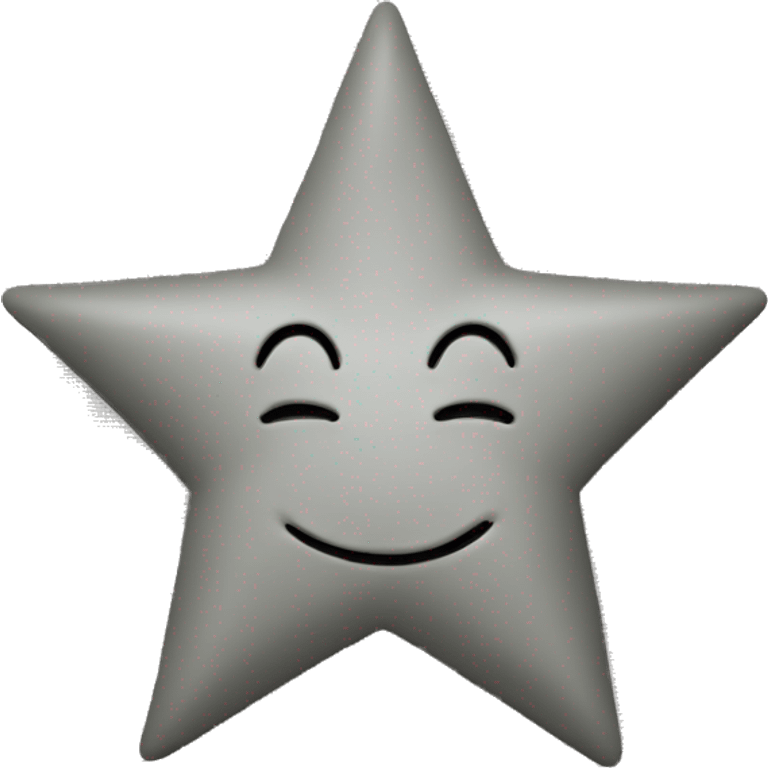 star symbol on grey canvas emoji