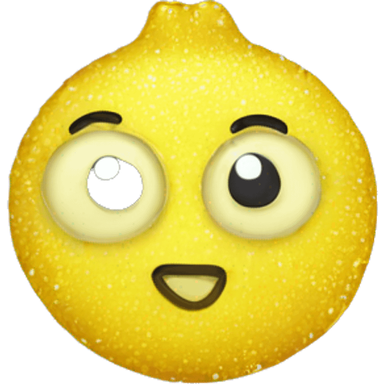 sparkly lemon emoji