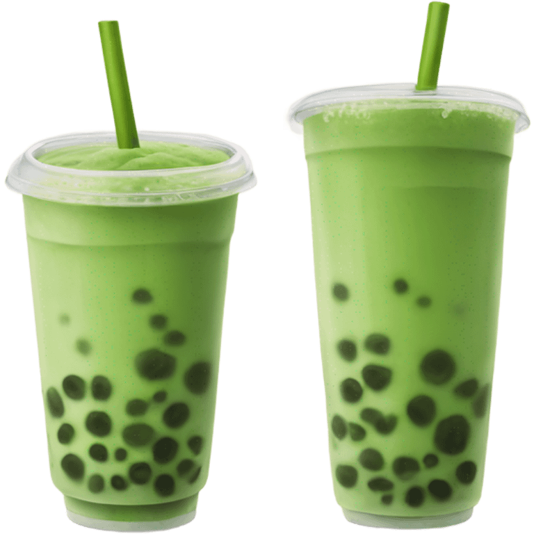 matcha bubble tea emoji