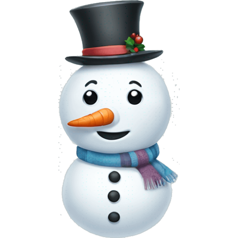 Cute snowman emoji