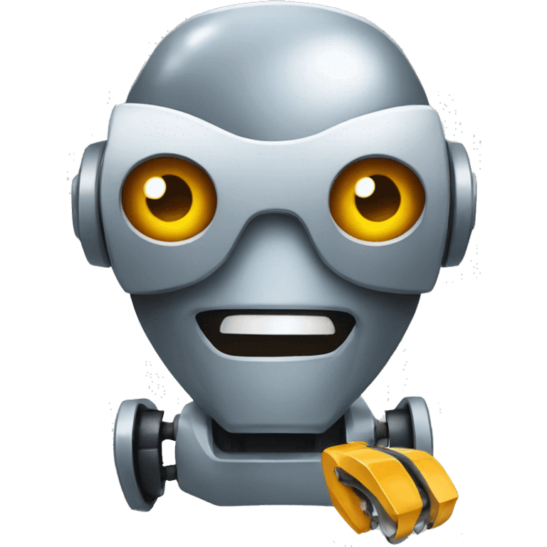 Robot and tool emoji