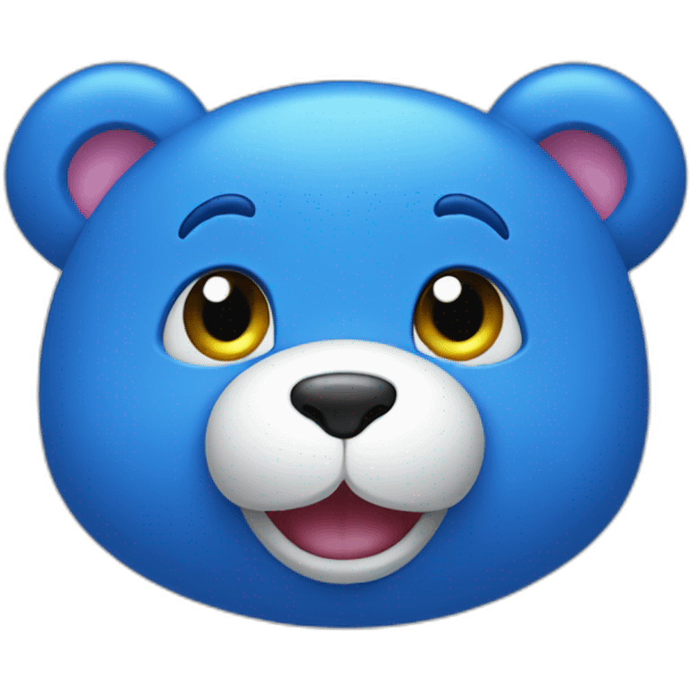 Bisounours bleu emoji