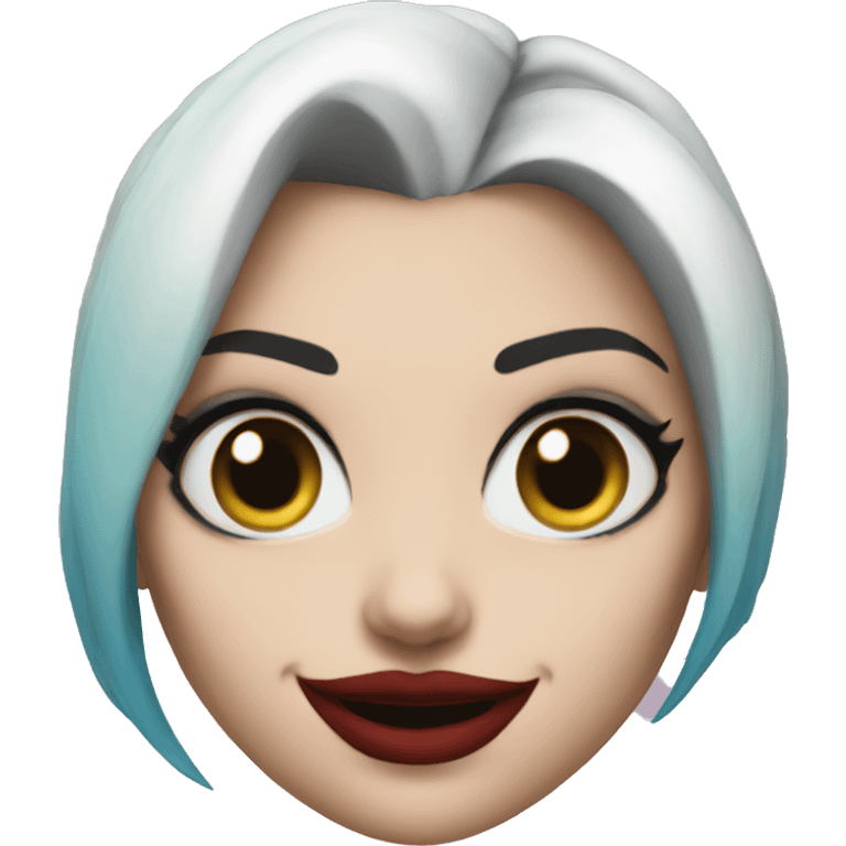 Harley Quinn face girl emoji