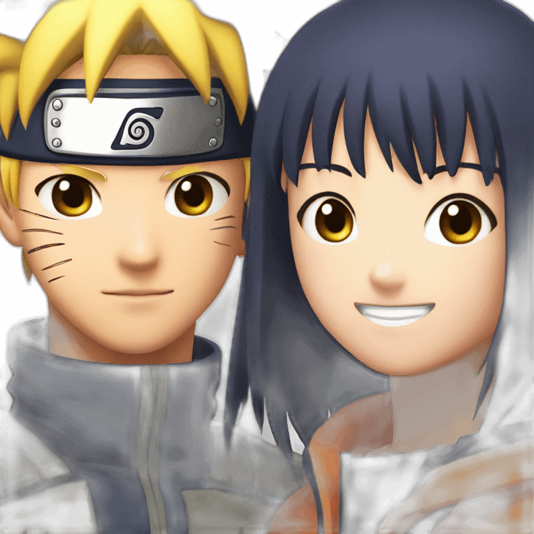 Naruto and hinata  emoji