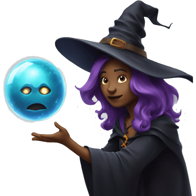 witch wth magic sphere emoji