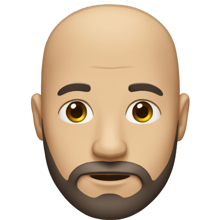 bald man with a beard# emoji