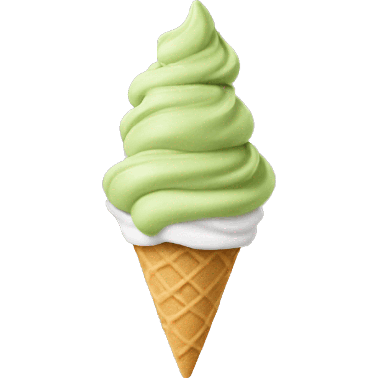 pistachio soft serve emoji