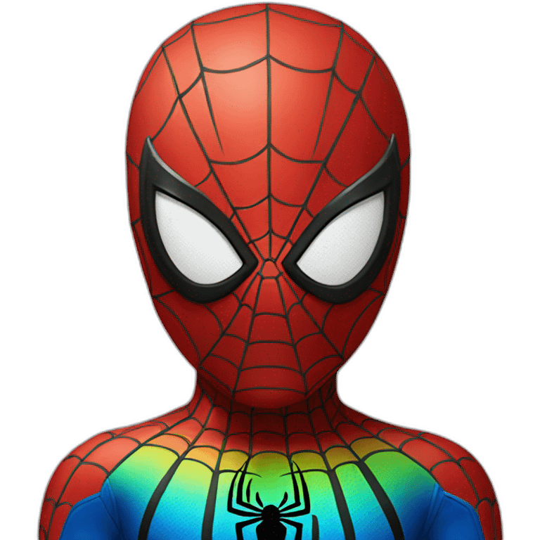 Rainbow spider-man emoji