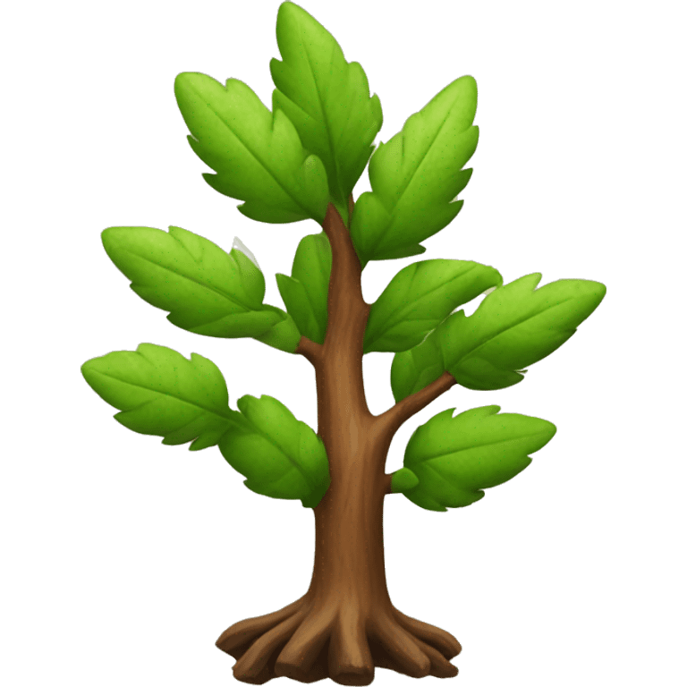 wood plant emoji