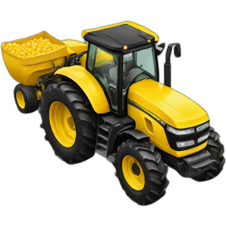 Tractor amarillo emoji