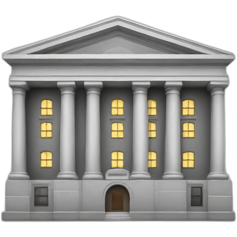 A bank building emoji