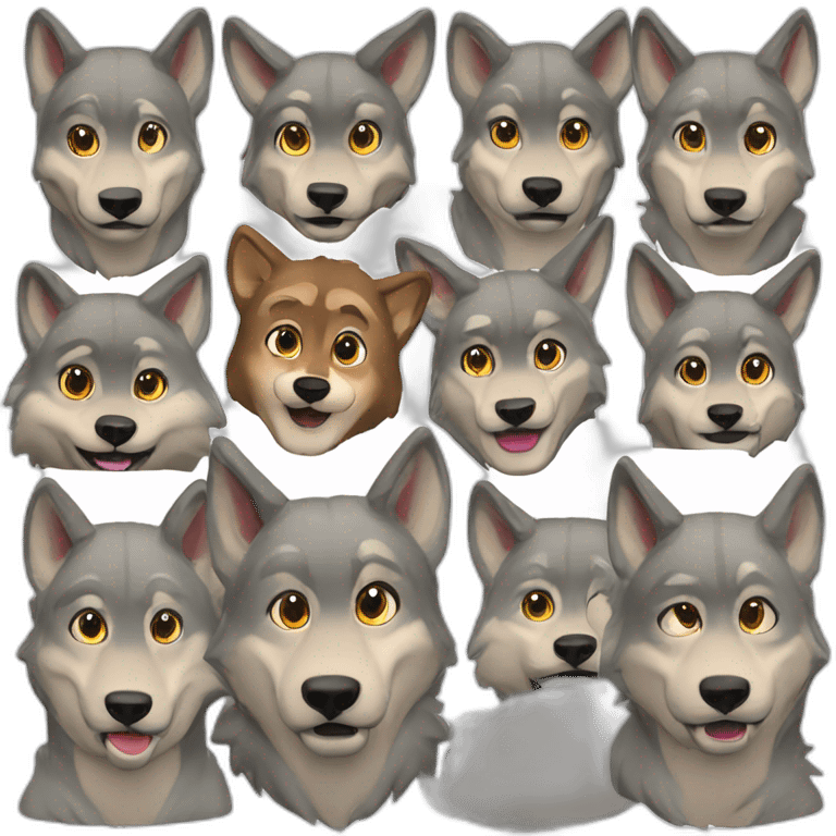 Wolf memoji pack emoji