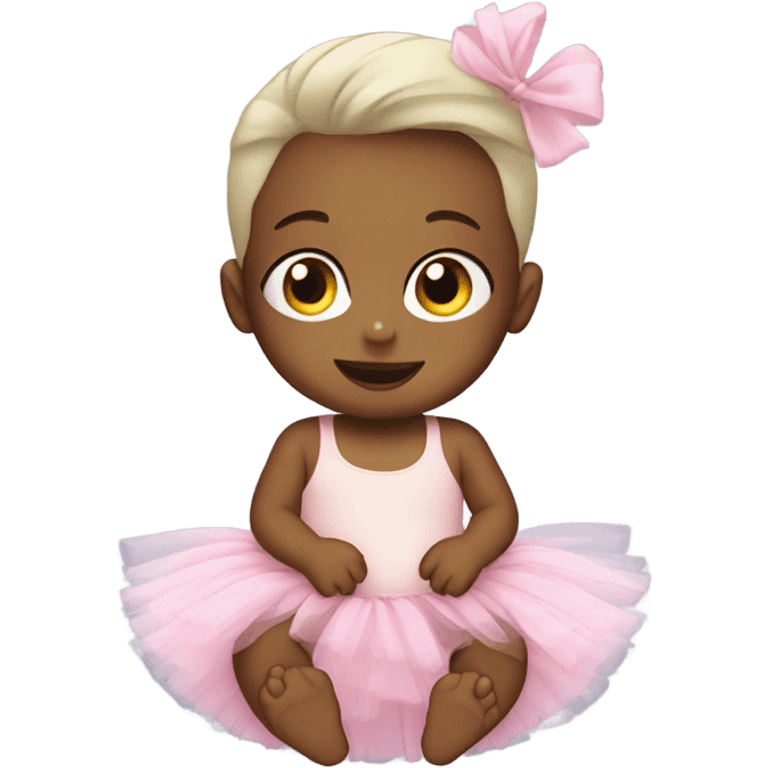 baby wearing tutu emoji