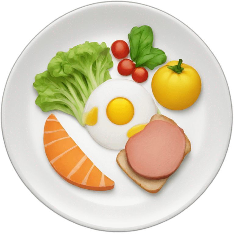 food plate emoji