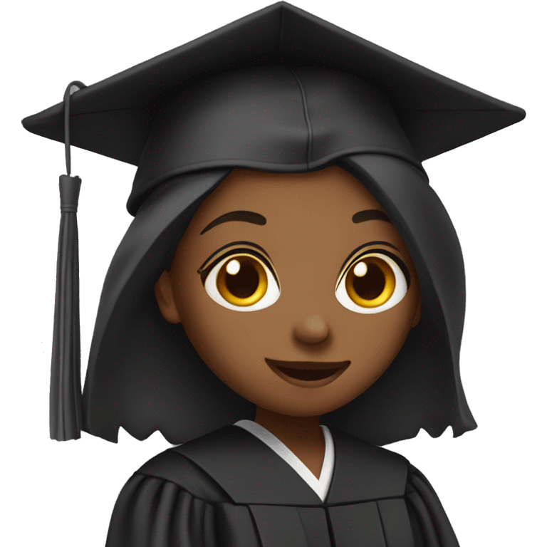 Girl with a Graduation gown emoji