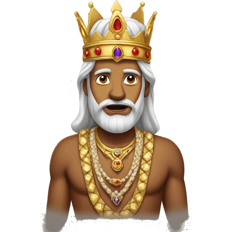 indian king with a crown emoji