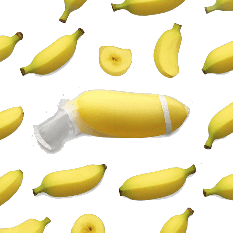 Condom on banana emoji