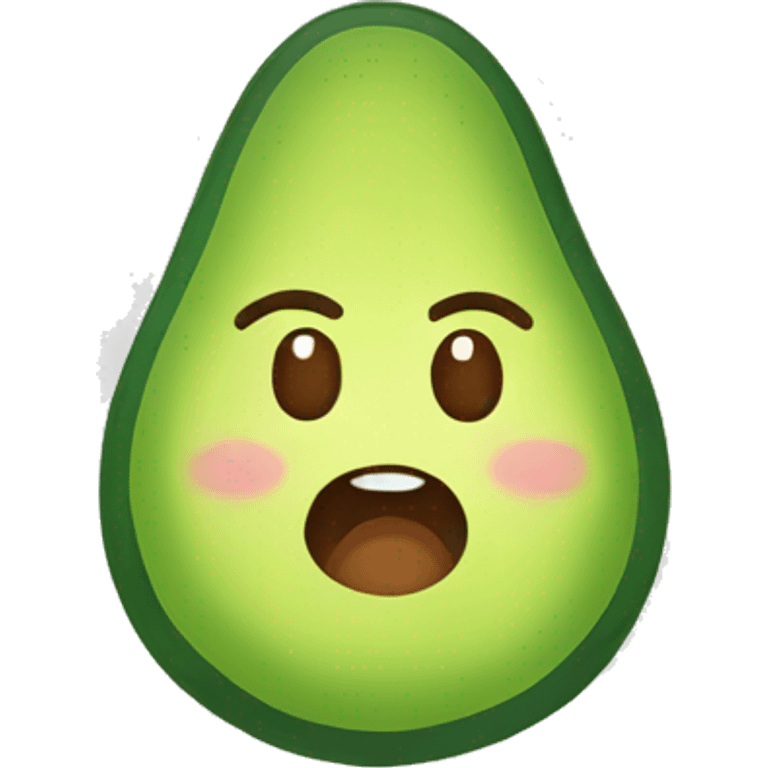 Avocado with a halo emoji