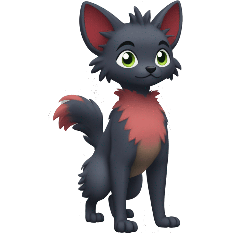 Rocruff-Zorua full body emoji