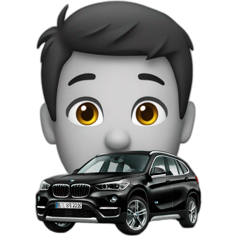 BMw X1 2033 black emoji