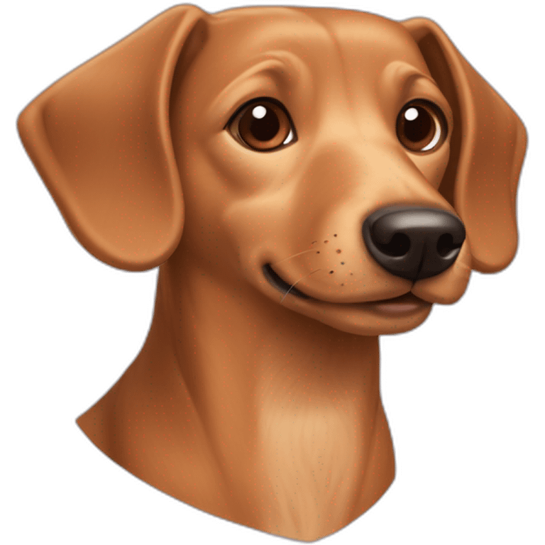 light brown dachshund and terrier dog mix emoji