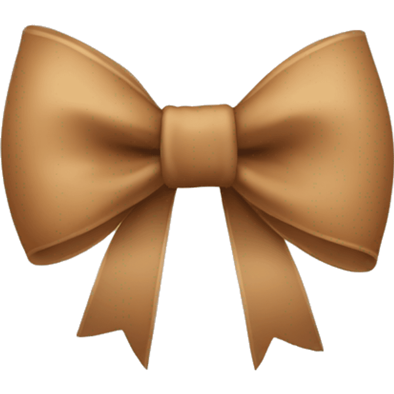 light brown bow emoji