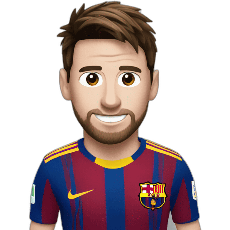 Messi mais ses mains sur la tête car il est choquer😱 emoji