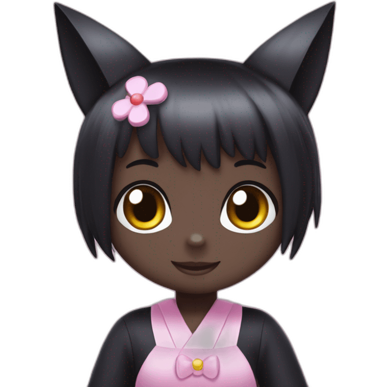 Kuromi from hello kitty and friends emoji