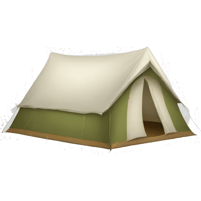 big fancy camping tent white emoji