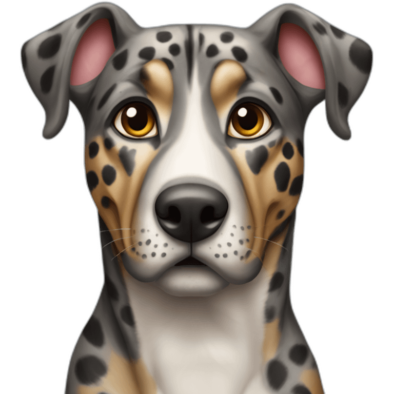 Louisiana leopard spotted Catahoula hound emoji