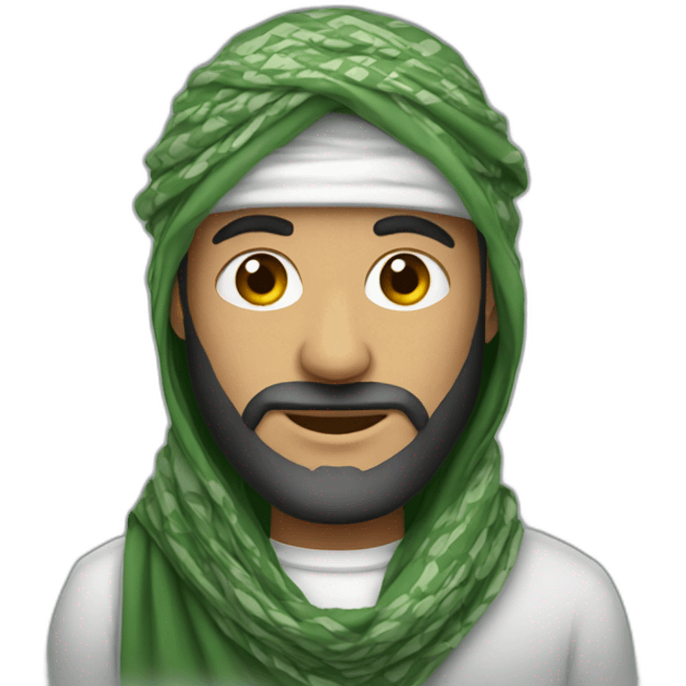 A man wearing Shemagh emoji