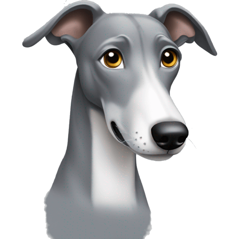 plain grey greyhound emoji