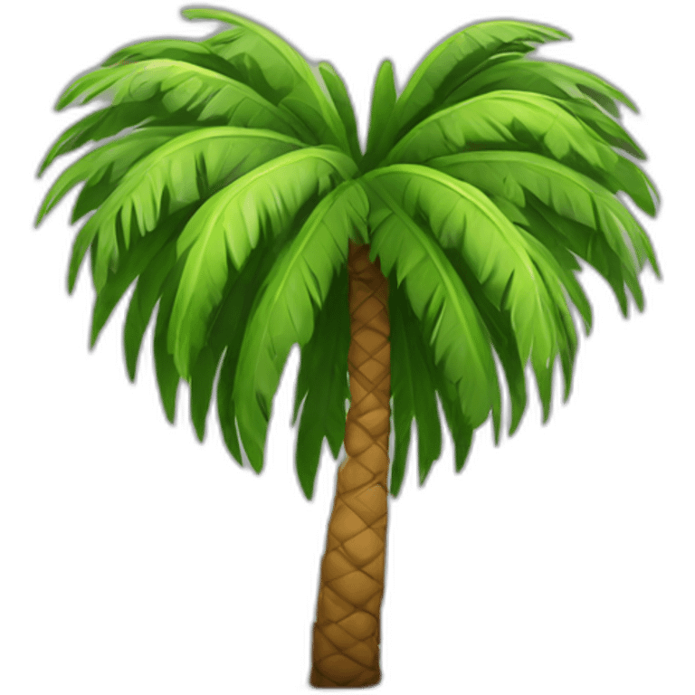 heart-shaped palm tree emoji