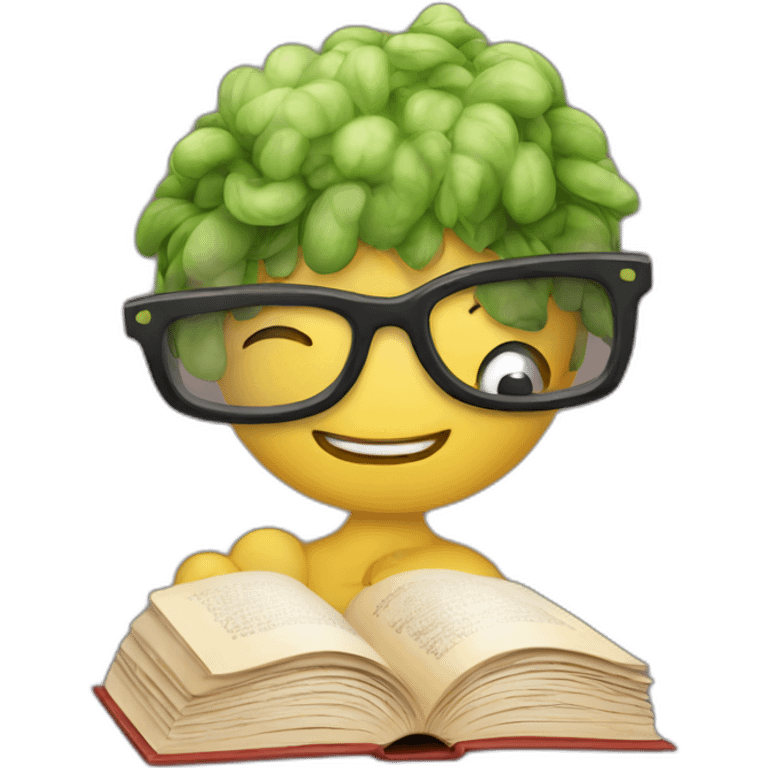 book worm emoji