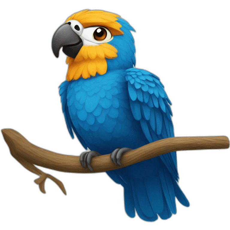 guacamayo azul emoji