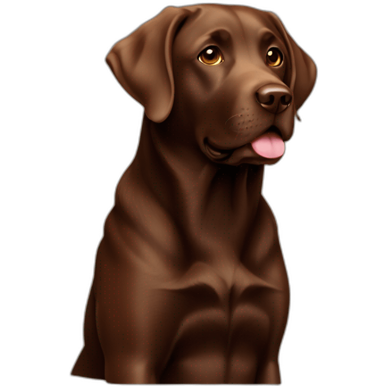 labrador Retriver chocolate color emoji