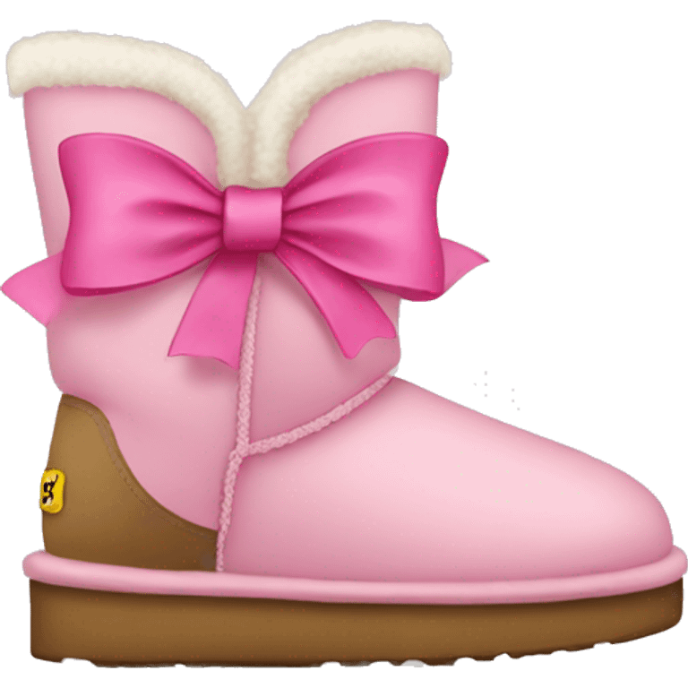 Uggs with pink bows emoji