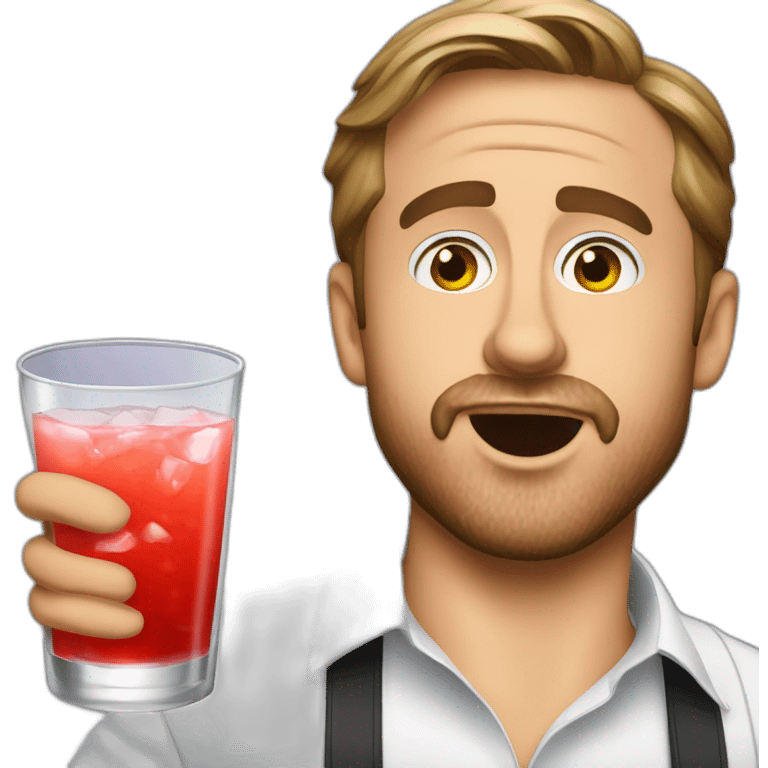 Ryan Gosling drink vodka emoji