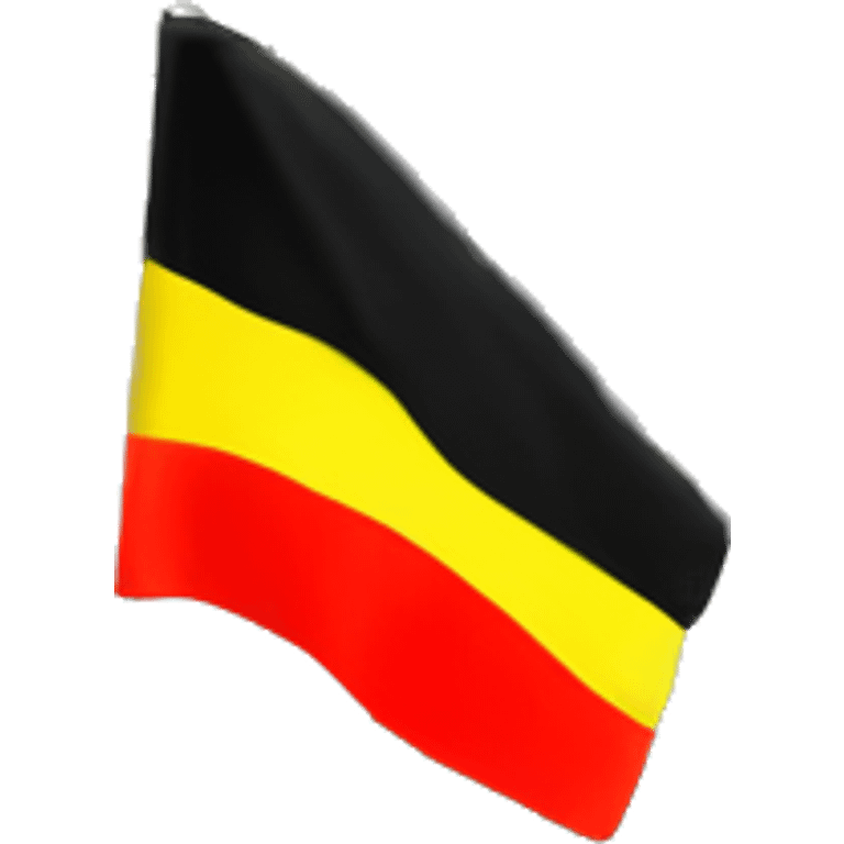 A house with a big belgium flag on the yard emoji