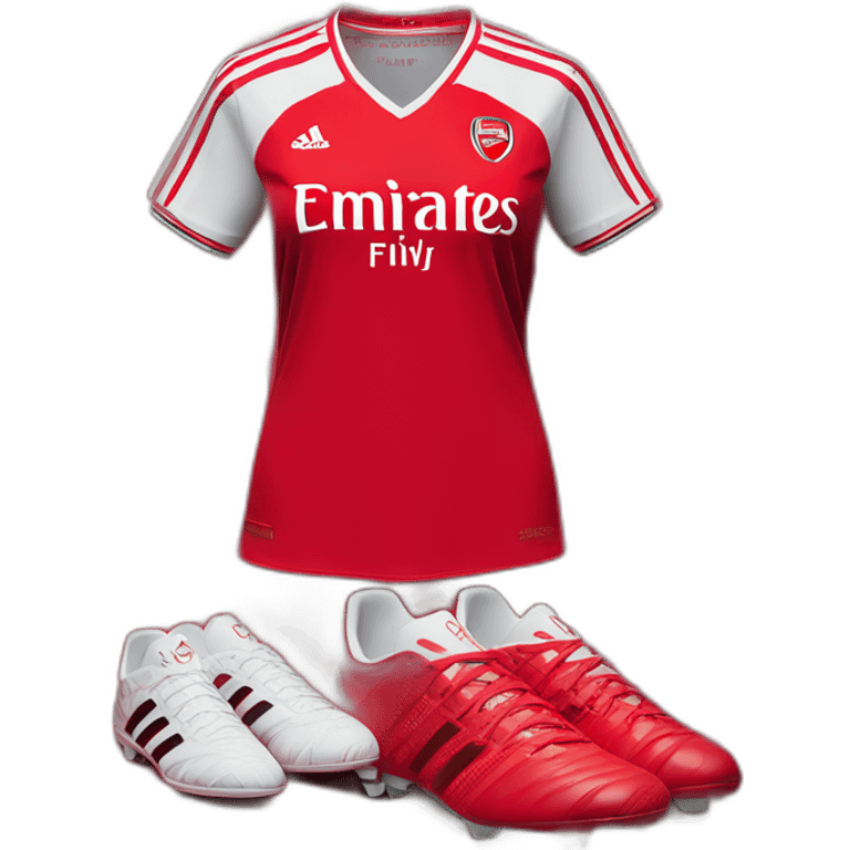 Arsenal women’s home jersey adidas emoji