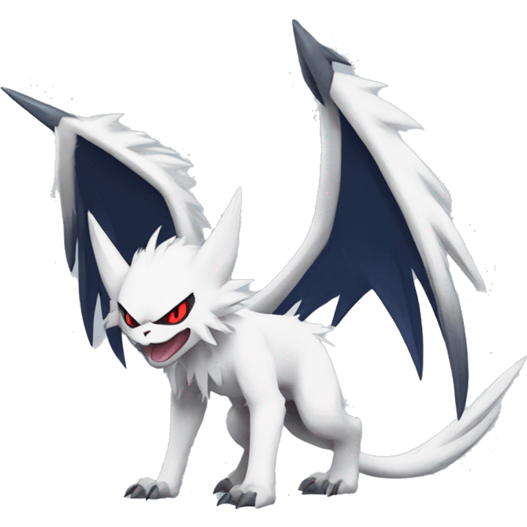 Cool Edgy Absol-Nargacuga-Zangoose-Sneasel, full body emoji