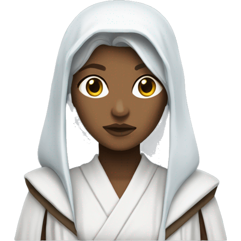 jedi master female white Blue eies emoji