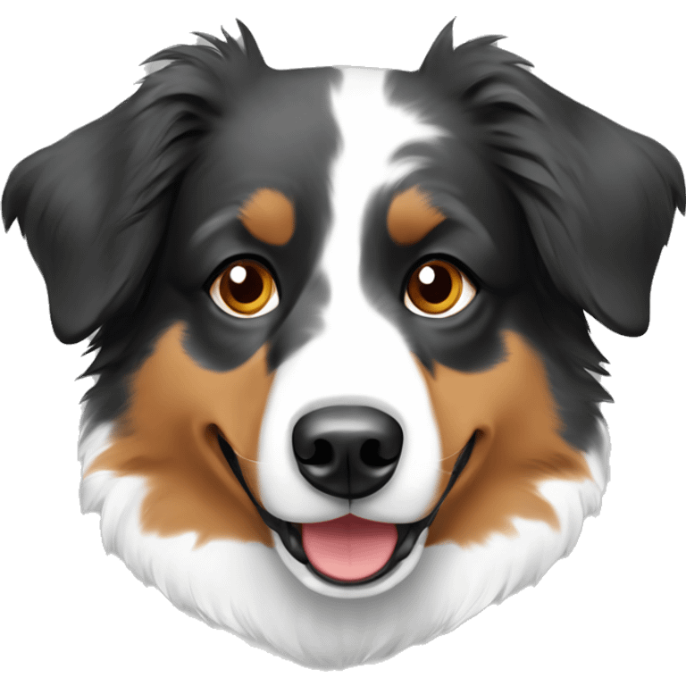 Australian shepherd 3 color letter emoji