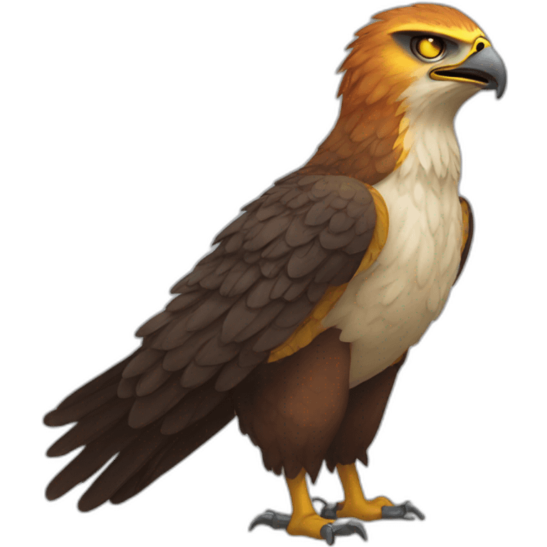 Mutant hawk emoji